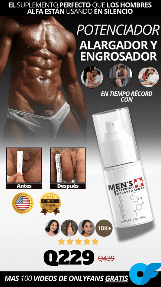 Jjlbro Men's Spray - Hasta 4 horas sin sacarlo🍆😈