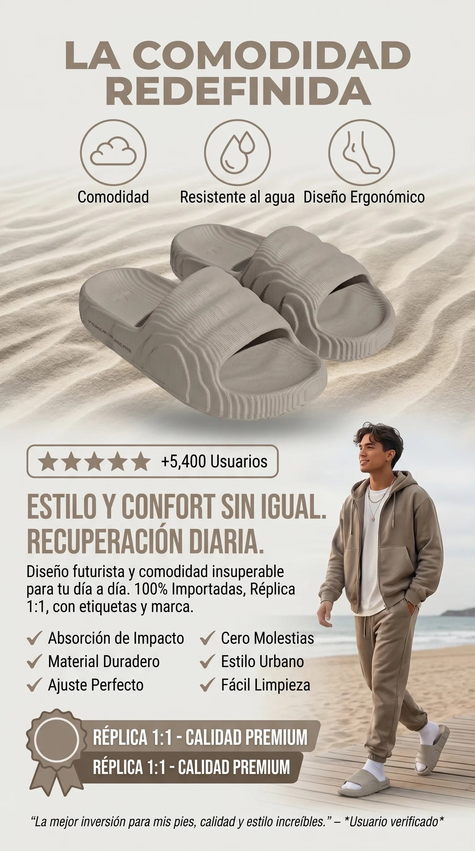Adidas Adillete - Replica 1.1 exacta / Contramarcada🇺🇸